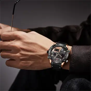 NAVIFORCE Brand de Lux Barbati Ceas Militar Sport Digital Cuarț Ceas din Oțel Complet Impermeabil Ceas Relogio Masculino 2020 Nou
