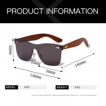 Bărbați de înaltă Calitate Bambus ochelari de Soare din Lemn Oglindă Lentile de Ochelari de Soare pentru Femei Brand Design Nuante Colorate UV Ochelari de Cutie Originala