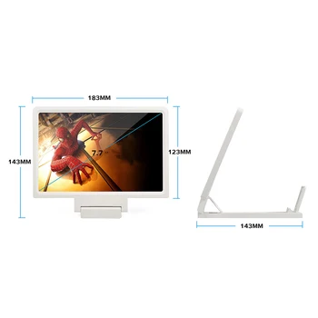 3D Ecranul Telefonului Lupa de Amplificare Telefon Desktop Suport 3D HD Movie Video Amplificator Cu Suport Pliabil