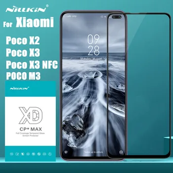 NILLKIN XD CP+MAX Protectoare de Ecran pentru Xiaomi Poco X3 NFC Poco M3 X2 F2 Pro Acoperire Completă Sticlă Călită Film Pentru Redmi K30 Pro