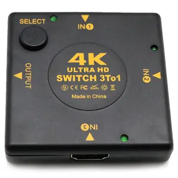 NOI 3 de Intrare de Ieșire 1 3 Mini Port HDMI Switch Comutator Splitter Caseta de Selectare pentru HDTV 4K, 1080P Vedio HDMI KVM Switcher Xbox 360