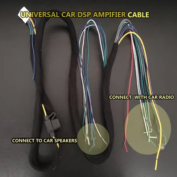 Masina Amplificator DSP vorbitor linie de cablu de alimentare cablu Universal se potrivesc pentru orice masini de BRICOLAJ cablu