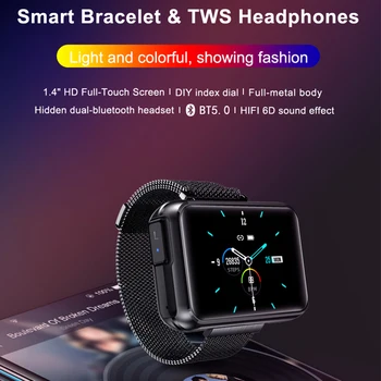 2020 Morefit T91 Bărbați Ceasuri Inteligente TWS Wireless de apelare Bluetooth Smartwatch Cu Cască Prognoza Meteo Sport Tracker de Fitness