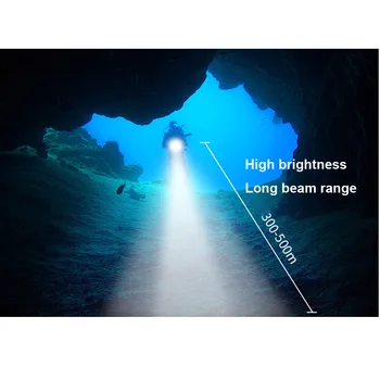 Noi 20000 lumeni Impermeabil scuba Diving 18650 Lanterna L2 Torță de lumină lampă Pentru Scufundări Subacvatice Fotografierea Video