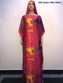 Uimitor tipărite Caftan de Mătase Rochii Populare Malaezia Stil de femeile Musulmane rochie de mătase africane rochii pentru femei