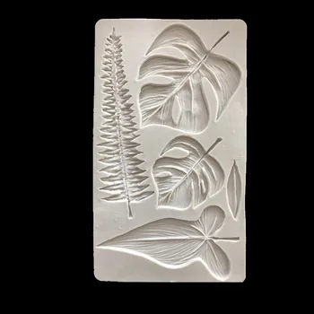 Mare Monstera Frunze de Mucegai Silicon Designer 3D DIY Panou de Perete Gips turnare Mucegai polimer lut ceramica rășină epoxidică matrite