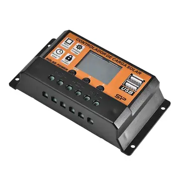 MPPT 10A/20A/30A/40A/50A/100A Auto Controler de Încărcare Solară LCD Dual USB Panou Solar Reglementare PV Acasa Încărcător de Baterie