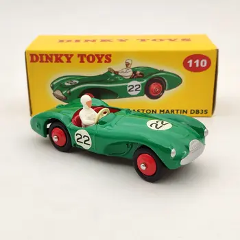 DeAgostini 1/43 Dinky Toys 110 Pentru Aston Martin DB3 Sport #22 Verde turnat sub presiune Modele