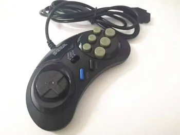 En-gros de Controler de Joc pentru SEGA Genesis 6 Buton turbo Gamepad pentru SEGA Mega Drive Modul Rapid Lent 10buc/lot Transport Gratuit