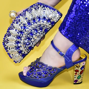 Noi italiană Doamnelor Pantofi și Sac Set pentru Petreceri de Moda italiene Femei Pompe de Nunta cu Geanta Pantofi italieni cu Saci de Potrivire