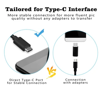 Tip C Endoscop USB de Inspecție Camera Endoscop Flexibil Țeavă Mașină 480P Dual Lens Controlați de Reparații pentru Android, PC, Notebook-uri Macbook