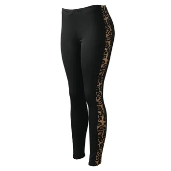 Yoga Pantaloni Cu Talie Înaltă Fitness Sport Femei Jambiere Leopard Mozaic Întinde Antrenament Rulează Pantaloni Sport Slim Fundul Fundul Jos