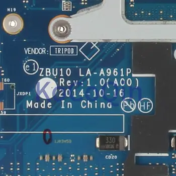 KoCoQin Laptop placa de baza Pentru DELL Latitude E7450 i5-5200U Placa de baza NC-0TFVF9 0TFVF9 LA-A961P SR23Y