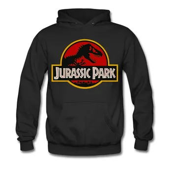 Jurassic Park Dinozaur Film Thriller Clasic Logo-Ul Adult Pull-Peste Hanorac