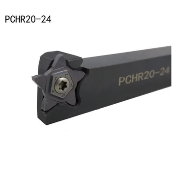 OYYU PCHR25-24 Externe Strung Tool Holder 25mm CPDO 25 de Mortezat Cotitură Arbor CNC Cutter Cuțit Insertii Carbură de Instrumente