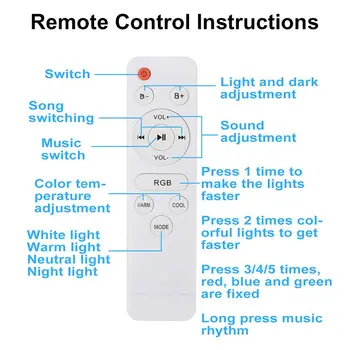Moderne LED Lumini Plafon Estompat RGB Muzica Lampă cu Difuzor bluetooth Remote Control APP pentru Camera de zi