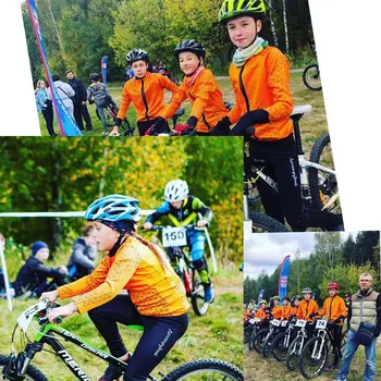 2020 Primavara/Toamna Copii Ciclism Jersey Set Maillot Ropa Ciclismo Uscare Rapidă Baieti Maneca Lunga Cu Bicicleta Set Solid De Biciclete De Culoare Uniformă