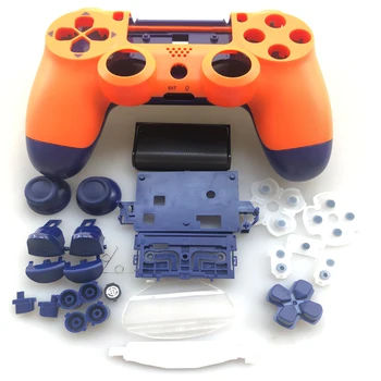 PS4 PRO Controller Set Complet de Locuințe Caz Shell Pentru PlayStation 4 Pro JDM 040 JDS 040 Gen 2 V2 Acoperi Portocaliu Albastru Piele Kit