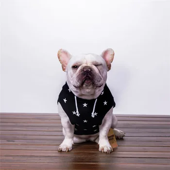 Noua Moda de Haine pentru Câini Bumbac Dublu Picior Star Print Îngroșarea Haine pentru Pisică și de Câine Bulldog francez Consumabile pentru animale de Companie