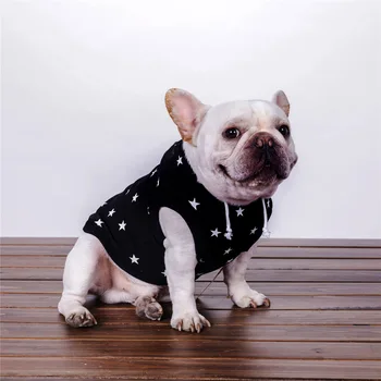 Noua Moda de Haine pentru Câini Bumbac Dublu Picior Star Print Îngroșarea Haine pentru Pisică și de Câine Bulldog francez Consumabile pentru animale de Companie