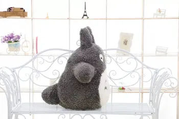 Transport gratuit 35cm Moale Jucărie de Pluș Drăguț Papusa Totoro Hayao Miyazaki Mare Pernă Perne de Desene animate Papusa Cadou de Ziua de nastere