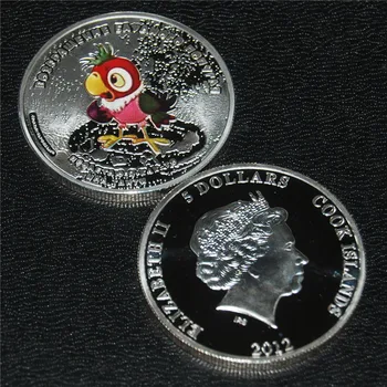 Transport gratuit 6pcs/lot,2012 Regina Elisabeta a ii-Monedă de Argint - intoarcerea fiului ratacitor Papagal, Pisică/Kesha/Raven Monede de Argint