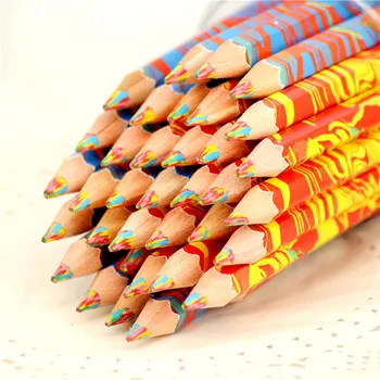 36Pcs Creion de Lemn Multicolor Scris Curcubeu Pen Rechizite de Școală și Rechizite de Birou Pentru Copii