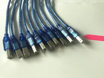 5/10BUC/Mult 0,3 M 0,5 M 1FT USB 2.0 Extensie de Imprimare Cablu OHFC Cupru Albastru Transparent Cablu USB pentru Imprimanta HDD