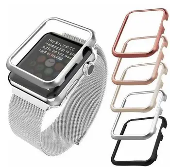 De înaltă calitate Caz acoperă Pentru Apple Watch band 42mm 38mm 40mm 44mm pentru iwatch serie se 6 5 4 3 2 1 cadru metalic de protecție Caz