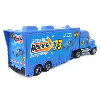 Disney Pixar Cars Mack Unchiul Nr. 73 Rev-N-GO Camion turnat sub presiune Mașină de Jucărie Vrac 1:55 Brand Nou În Stoc & Transport Gratuit