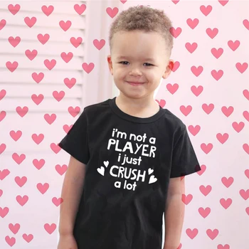 Băiatul lui Valentine Tricou Zdrobi O Mulțime Tricou Nu un Jucător Ziua Îndrăgostiților Tricou Îndrăgostiților Copilul tee Valentine ' s T-Shirt