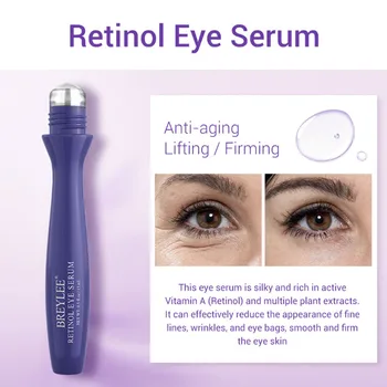 BREYLEE Retinol Eye Serum Anti-Rid Reduce Liniile Fine Sac Ochi Cerc Închis Anti-Aging, Lifting Firming Eye Roller Ochi de Îngrijire a Pielii