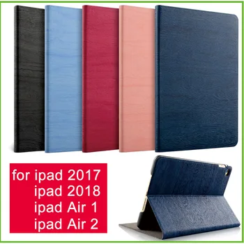 Pentru iPad Air 2 Aer 1 Caz Nou iPad 2017 2018 9.7 inch Simplitate PU Piele Smart Cover Cazul Folio Trezi Auto Acoperi Caz
