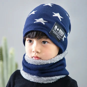 2018 Fierbinte părinte-copil 2 buc super cald Iarna cagulă de lână Căciuli Tricotate Pălărie și eșarfă pentru 3-12 ani fată băiat pălării