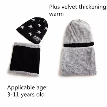 2018 Fierbinte părinte-copil 2 buc super cald Iarna cagulă de lână Căciuli Tricotate Pălărie și eșarfă pentru 3-12 ani fată băiat pălării