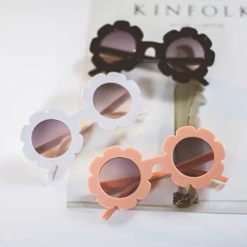 2018 Floarea Soarelui copii ochelari de soare baieti fete Rotunde UV400 ochelari de soare copii Minunat pentru copii ochelari de soare gafas de sol mujer