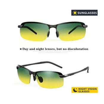 De conducere auto ochelari driver de noapte viziune ochelari de polarizare ochelari de soare de zi și de noapte anti-High beam anti-UA ochelari de soare