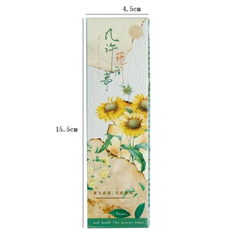 30buc/pachet Kawaii Epocă Planta Marcaj de Flori de Hârtie Marcaj Promoționale Cadou de Papetărie Film Bookmark
