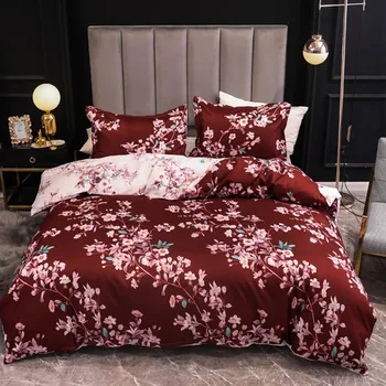Ameirican stil carpetă acopere set pat de flori set periat microfibra lenjerie de pat en-gros UE AU dimensiunea 229*259 200*200cm (nu foaie)