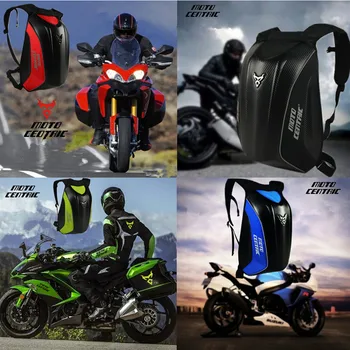 Rezistent la apa Motocicleta Rucsac Fibra de Carbon Sac Motocicleta Motocicleta de Touring Depozitare Scaun Saci Magnetic Tank Bag mochila motor