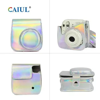 CAIUL Mini Sac de aparat de Fotografiat pentru Fujifilm Instax Mini 8 9 Instant Camera cu Film de Protecție Camera Premium din Piele PU Caz, Set de Accesorii