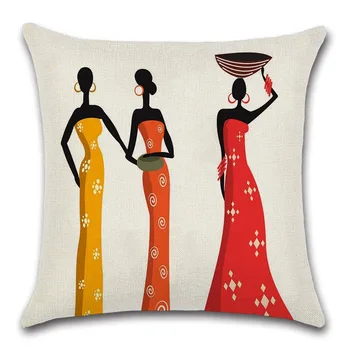 African Model de Femeie Pictura de arta dansului față de Pernă Decor casa canapea scaun scaun Exotice cadou pentru prieten față de pernă