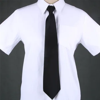 Solid Gât Cravată Ușor De Purtat Pentru Copii Baieti Fete Elevii Copil Coarda Lega De Performanță Etapă Fotografie Ceremonia De Absolvire Negru