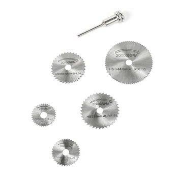 6pcs Mini Circular Set pânze de Ferăstrău HSS Pentru Lemn Aluminiu Disc de Tăiere Instrumente Rotative Dremel Accesorii DIY Creative Hobby-uri