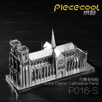 3D DIY Metal Puzzle Model Notre Dame de Paris de Tăiere Puzzle-cele mai Bune Cadouri Pentru Prieteni Iubitor de Copii Colectia de Jucarii Educative