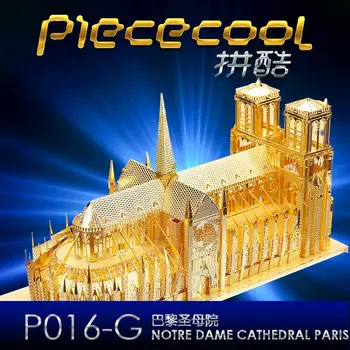 3D DIY Metal Puzzle Model Notre Dame de Paris de Tăiere Puzzle-cele mai Bune Cadouri Pentru Prieteni Iubitor de Copii Colectia de Jucarii Educative