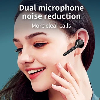 În 2020, cele mai Noi Căști Bluetooth 3D Stereo Handsfree de Reducere a Zgomotului Căști fără Fir, Căști Cu HD Dual Microfon, Căști