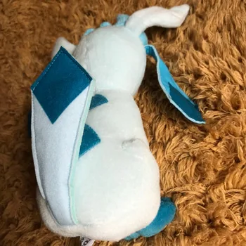 Cele mai noi 23cm Anime Jucării de Pluș Drăguț Deschide gura Glaceon Animale Copil