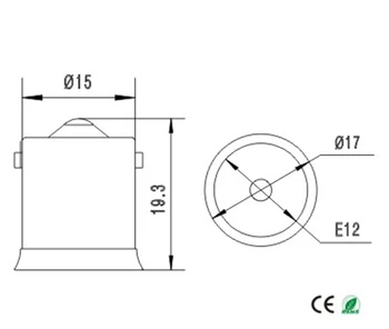 6pcs BA15S la E12 Titularul Lampă Soclu Adaptor Convertor, BA15S pentru candelabre socket converter