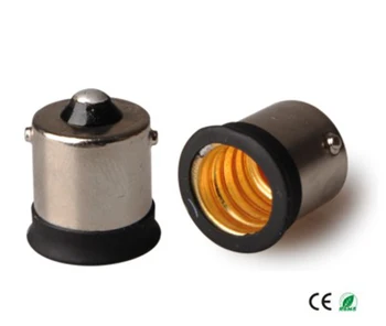 6pcs BA15S la E12 Titularul Lampă Soclu Adaptor Convertor, BA15S pentru candelabre socket converter